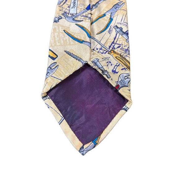 Home Improvement Tool Time Tie Black Tim Allen Tooling Around Tools Touchstone - Picture 5 of 7